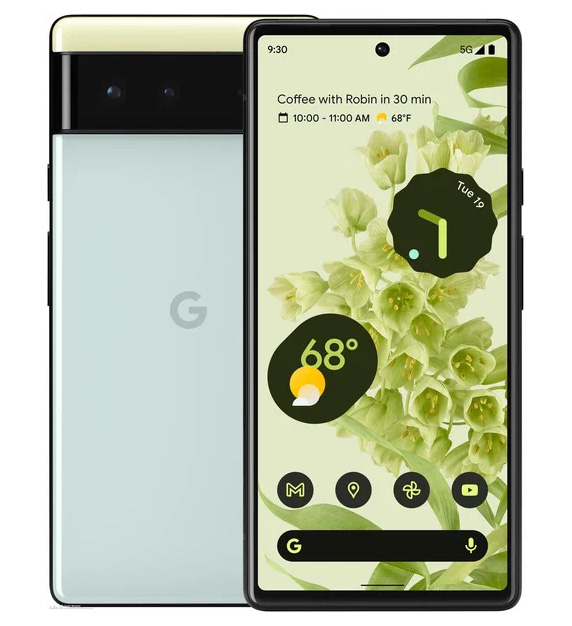 Смартфон Google Pixel 6 5G 8/128 ГБ, Sorta Seafoam