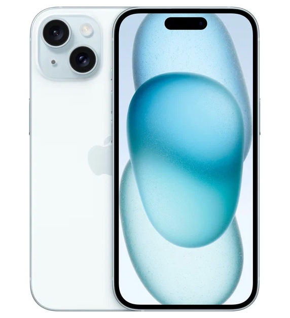 Смартфон Apple iPhone 15, Dual: nano SIM + eSIM, 256 ГБ, Голубой