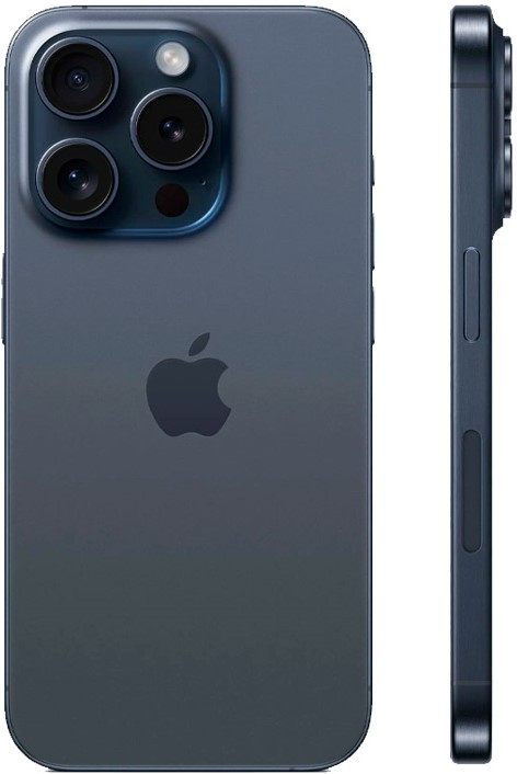 Смартфон Apple iPhone 15 Pro, Dual eSIM, 256 ГБ, синий титан